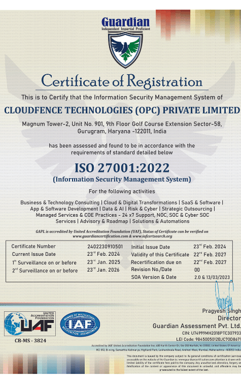 iso 27001 2024 Certified